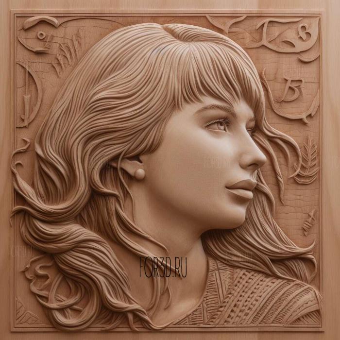 taylor swift 1 stl model for CNC